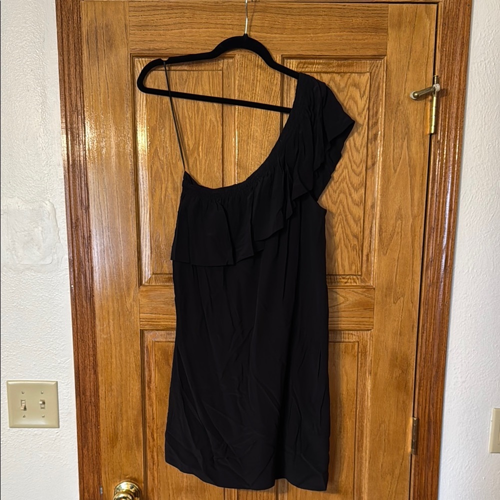 Madewell Black One-Shoulder Dress